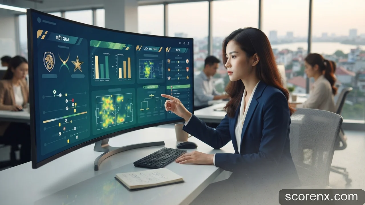 Minh họa: Cách tra cứu kết quả bóng đá nữ quốc gia và quốc tế