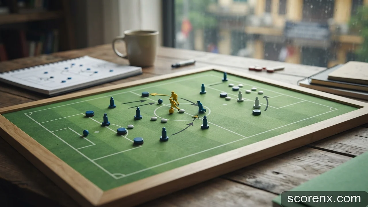 Minh họa: Cấu trúc tổ chức phòng ngự chống phản công nhanh thông qua chiến thuật tactical foul